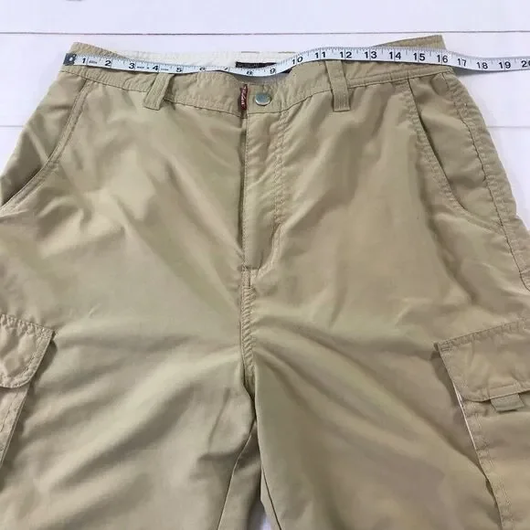 Quiksilver Men Size 34 Beige Khaki Cargo Bermuda Shorts - Picture 5 of 13